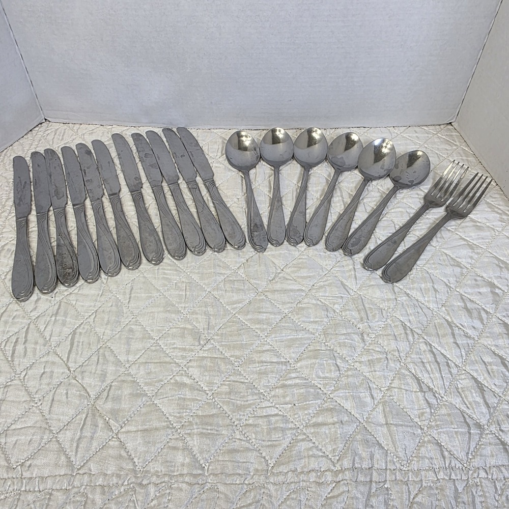 Oneida Cresta Camber Windswept Scroll Mixed Lot of Replacement Pieces Stainless